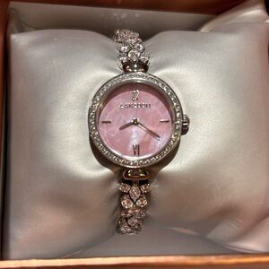 NWT Pink Crystal-Embellished Women's Lanzoom Watch